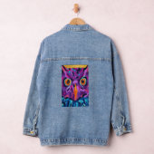 Abstrakte Eule Jeansjacke (Hangar)
