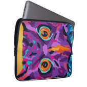 Abstrakte Eule Laptopschutzhülle (Vorne Rechts)