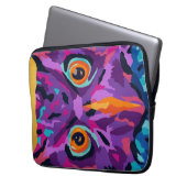 Abstrakte Eule Laptopschutzhülle (Vorderseite Links)
