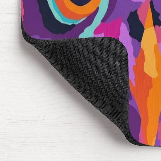Abstrakte Eule Mousepad (Ecke)