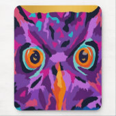 Abstrakte Eule Mousepad (Vorne)