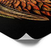 Abstrakte Eule Poster (Ecke)