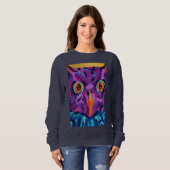 Abstrakte Eule Sweatshirt (Vorne ganz)