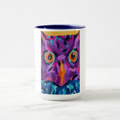 Abstrakte Eule Tasse (Zentrum)