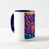 Abstrakte Eule Tasse (Vorderseite Links)