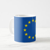 Abstrakte europäische Flagge, Kaffeetasse (Vorderseite Links)