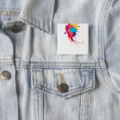 Abstrakte Exotic Butterfly Paint Spritzer Button (Beispiel)