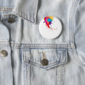 Abstrakte Exotic Butterfly Paint Spritzer Button (Beispiel)