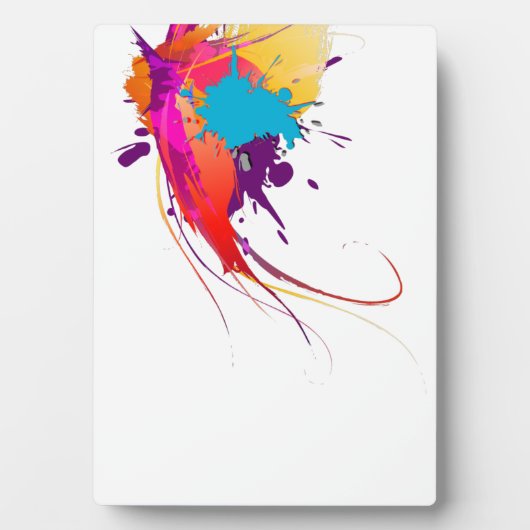 Abstrakte Exotic Butterfly Paint Spritzer Fotoplatte (Vorderseite)