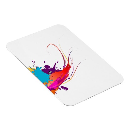 Abstrakte Exotic Butterfly Paint Spritzer Magnet (Rechte Seite)