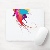 Abstrakte Exotic Butterfly Paint Spritzer Mousepad (Mit Mouse)