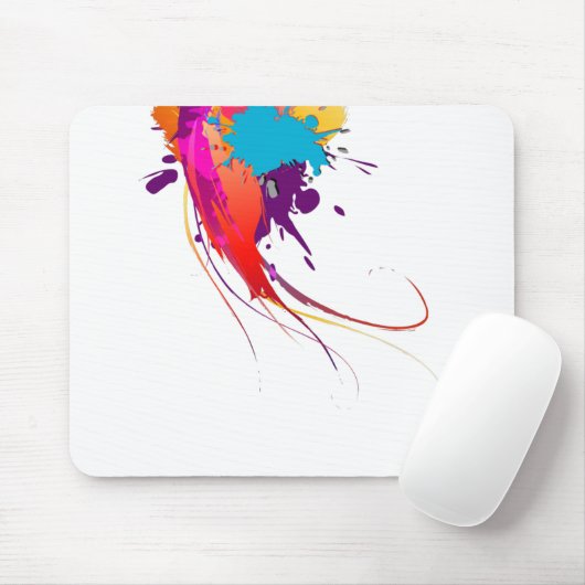 Abstrakte Exotic Butterfly Paint Spritzer Mousepad (Mit Mouse)