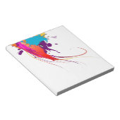 Abstrakte Exotic Butterfly Paint Spritzer Notizblock (angewinkelt)