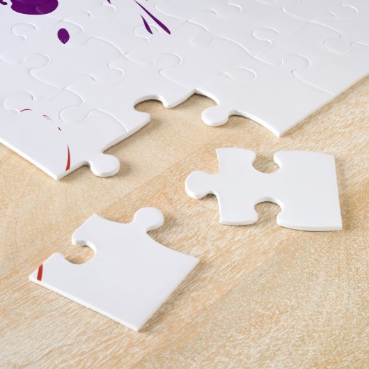 Abstrakte Exotic Butterfly Paint Spritzer Puzzle (Seite)