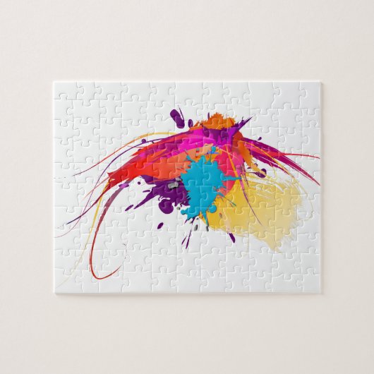 Abstrakte Exotic Butterfly Paint Spritzer Puzzle (Horizontal)