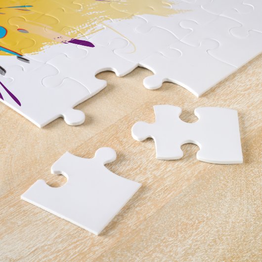 Abstrakte Exotic Butterfly Paint Spritzer Puzzle (Seite)