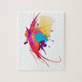 Abstrakte Exotic Butterfly Paint Spritzer Puzzle (Vertikal)