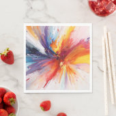 Abstrakte Explosion der Wasserfarbe Serviette (Beispiel)