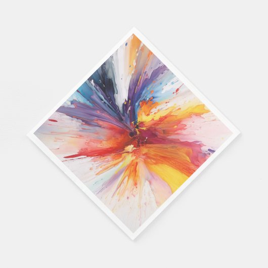 Abstrakte Explosion der Wasserfarbe Serviette (Ecke)