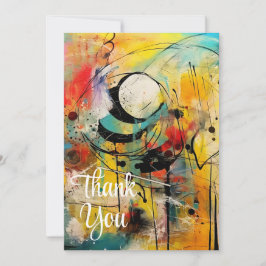 Abstrakte Explosion lebendiger Farben und Dynamik Einladung