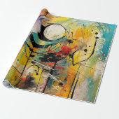 Abstrakte Explosion lebendiger Farben und Dynamik Geschenkpapier (Ungerollt)