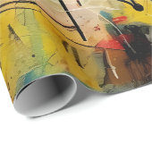 Abstrakte Explosion lebendiger Farben und Dynamik Geschenkpapier (Rolleneckpunkt)