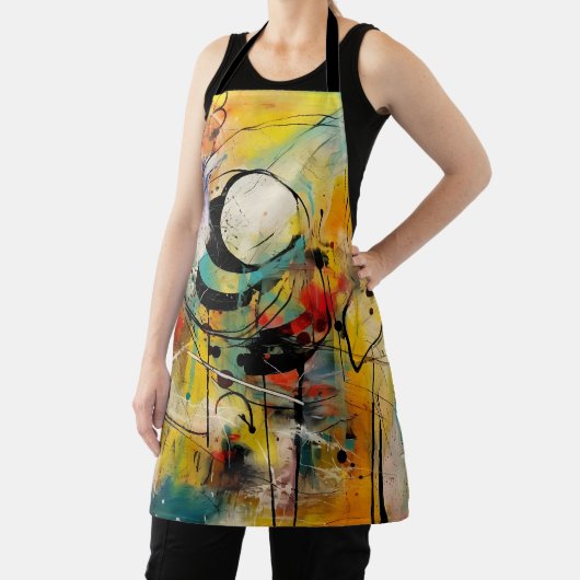 Abstrakte Explosion lebendiger Farben und Dynamik Schürze (InSitu)