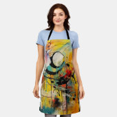 Abstrakte Explosion lebendiger Farben und Dynamik Schürze (Getragen)