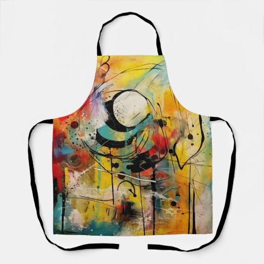 Abstrakte Explosion lebendiger Farben und Dynamik Schürze (Vorderseite)