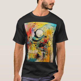 Abstrakte Explosion lebendiger Farben und Dynamik T-Shirt