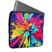 Abstrakte Explosion von Farbe und Farbe Laptopschutzhülle (Vorne Rechts)