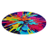 Abstrakte Explosion von Farbe und Farbe Schneidebrett (Ecke)