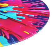 Abstrakte Explosion von Farbe und Farbe Schneidebrett (Ecke)