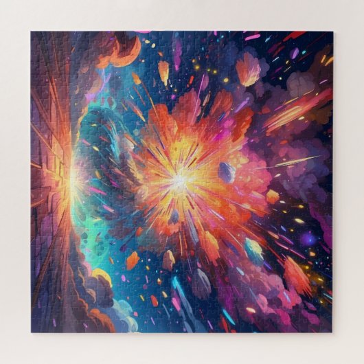 Abstrakte Explosionskunst Puzzle (Horizontal)