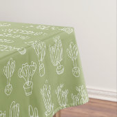 Abstrakte Expressionismus-Kaktus-Linie Tischdecke (Beispiel)