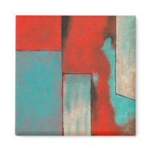 Abstrakte expressionistische Kunstmalerei Rot Türk