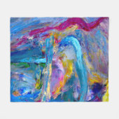 Abstrakte expressionistische Malerei 1997 Fleecedecke (Vorderseite (Horizontal))