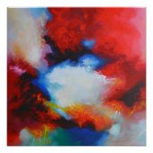 Abstrakte expressionistische Malerei von Serdar Hi Poster (Vorderseite)