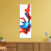 Abstrakte expressionistische Schwarzweiß-Malerei Leinwanddruck (Insitu (Wohnzimmer))