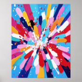 Abstrakte expressionistische Splash Wall Art Poster (Vorne)