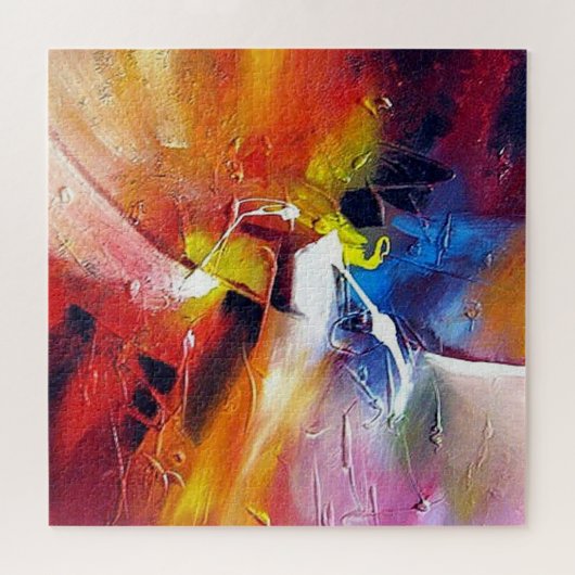 Abstrakte expressionistische Stilkunst Moderne Puzzle (Horizontal)