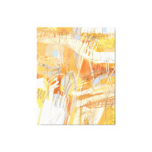 Abstrakte expressionistische Yellow Orange Malerei