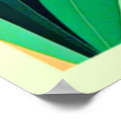 Abstrakte Face Color Block Art Poster (Ecke)