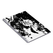 Abstrakte Faces Incidental Art Notebook Notizblock (Rechte Seite)