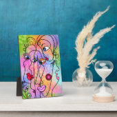 Abstrakte Faces Plaque Fotoplatte (Seite)