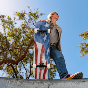 Abstrakte Fahne im amerikanischen Stil Skateboard