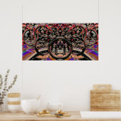 Abstrakte Fahrräder (Tour of Britain 2010) Poster (Küche)