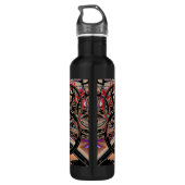Abstrakte Fahrradflasche Trinkflasche (Rückseite)
