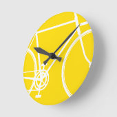 Abstrakte Fahrradhalle Runde Wanduhr (Winkel)