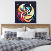 Abstrakte Fairy Art Stretched Leinwand (Insitu (Schlafzimmer))